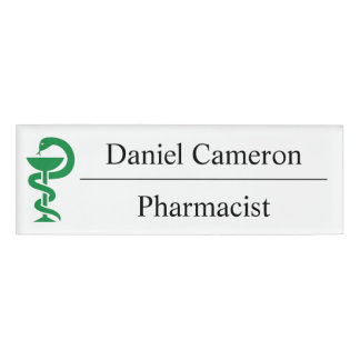 Personalized Pharmacist Name Tag