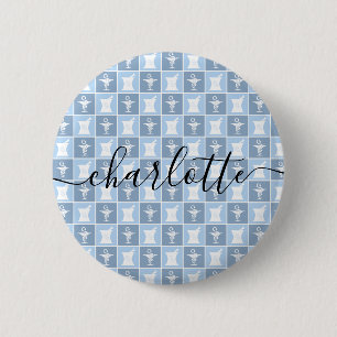 Personalized Pharmacist Pharmacy Tech Button