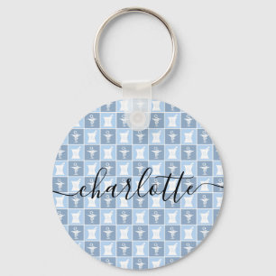 Personalized Pharmacist Pharmacy Tech Keychain