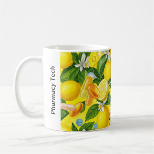 Personalized Pharmacy Mug Lemon Yellow