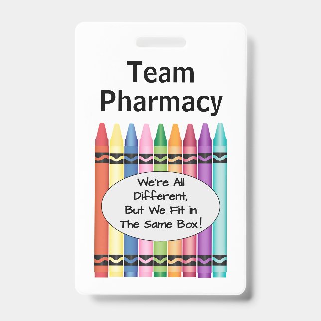 Personalized Pharmacy Technician Badge (Front)