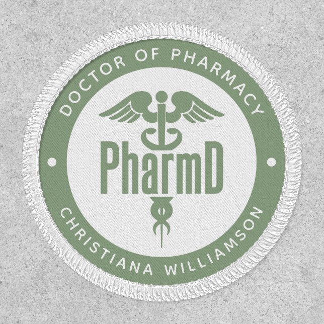 Personalized PharmD Doctor of Pharmacy Graduation Patch (Front)