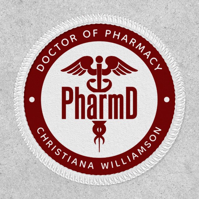 Personalized PharmD Doctor of Pharmacy Graduation Patch (Front)