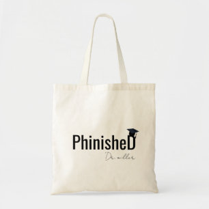 Personalized Phd Graduation Tote Bag, Doctorate