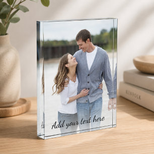 Personalized Photo Add Your Text Photo Block