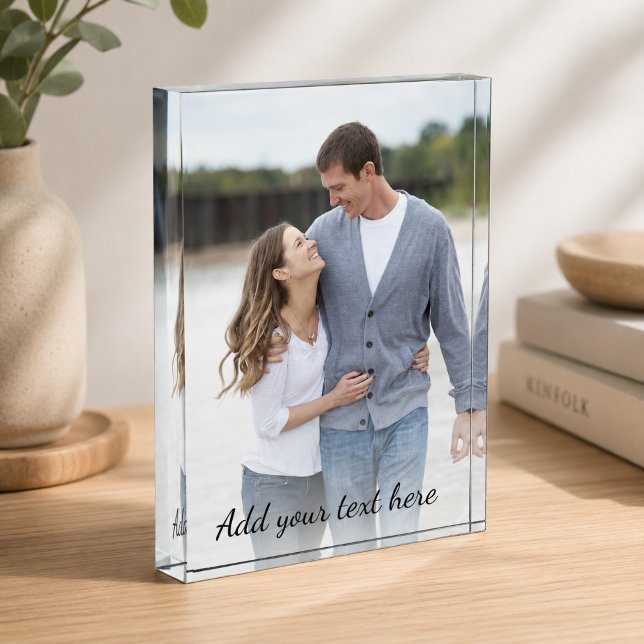 Personalized Photo Add Your Text Photo Block (Personalized Photo Add Your Text Photo Block)