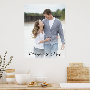 Personalized Photo Add Your Text Poster