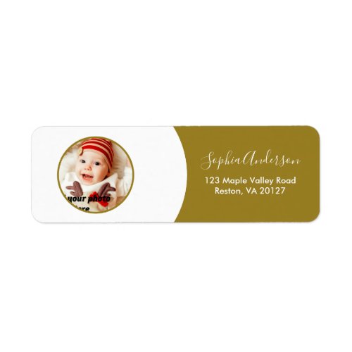 Personalized Photo Address Labels