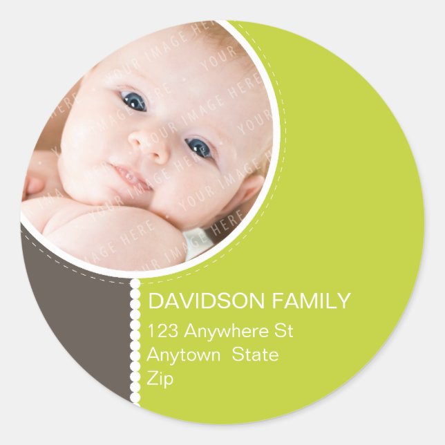 PERSONALIZED PHOTO ADDRESS LABELS :: goodcheer 2 (Front)