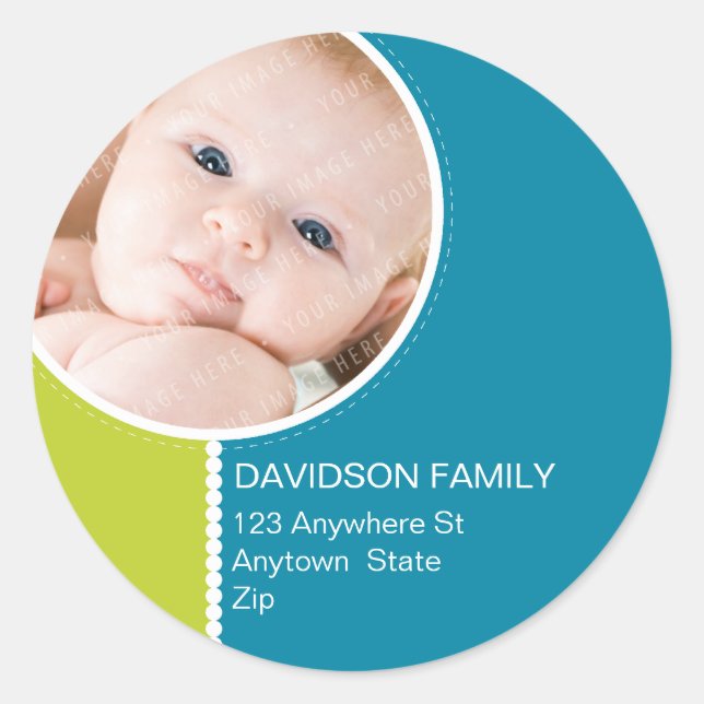 PERSONALIZED PHOTO ADDRESS LABELS :: goodcheer 5 (Front)