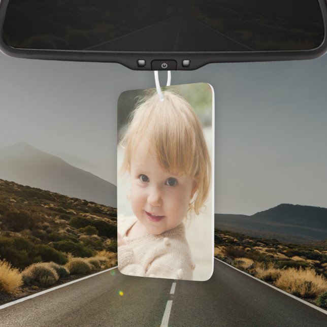 Personalized Photo | Adorable Family 2 Picture Car Air Freshener (Creator Uploaded)