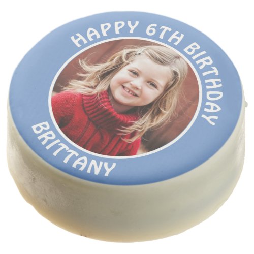 Personalized Photo Age and Name Birthday Party Chocolate Covered Oreo