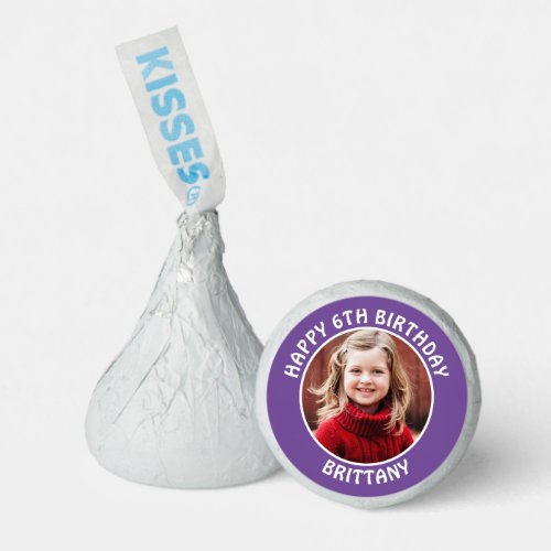 Personalized Photo Age and Name Birthday Party Hersheys Kisses