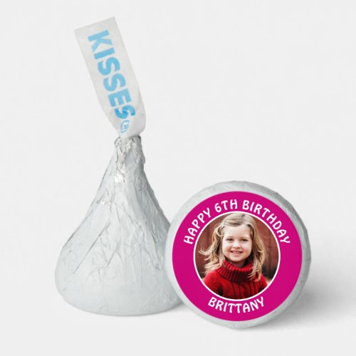 Personalized Photo Age and Name Birthday Party Hersheys Kisses