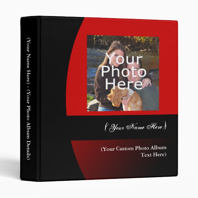 Personalized Photo Album Binder (Front/Spine)