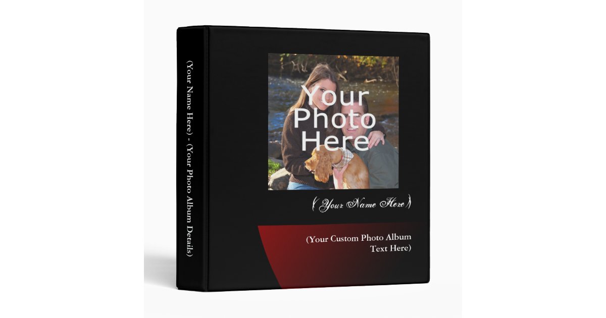 Personalized Photo Album Binder Zazzle