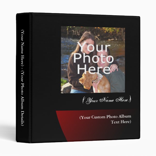 Personalized Photo Album Binder (Front/Spine)