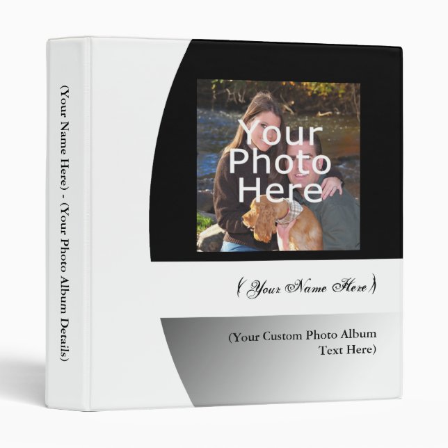 Personalized Photo Album Binder (Front/Spine)