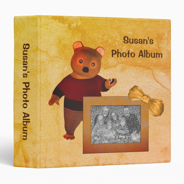 Personalized Photo Album Memory Book  3 Ring Binder (Front/Spine)
