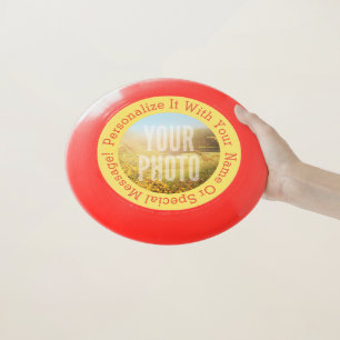 PERSONALIZED Photo And Circular Text Wham-O Frisbee