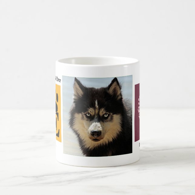 Personalized Photo and Dog Name Custom Coffee Mug (Center)