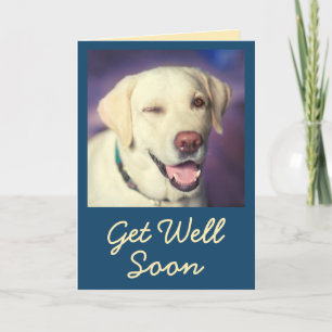 Personalized Photo and Encouragement Get Well Car Card