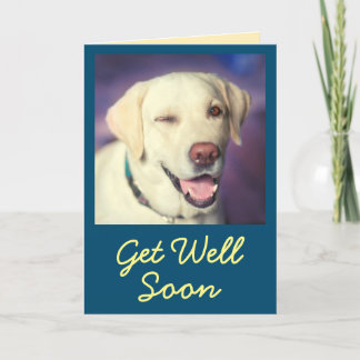 Personalized Photo and Encouragement Get Well Card