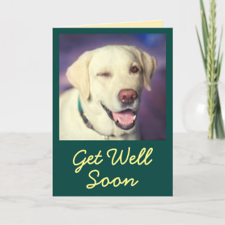 Personalized Photo and Encouragement Get Well Card