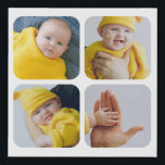 Personalized Photo and Frame Faux Canvas Print<br><div class="desc">Make a Personalized Photo keepsake wall art  - Faux Wrapped Canvas Print from Ricaso - add your own photographs - photo keepsake gifts</div>