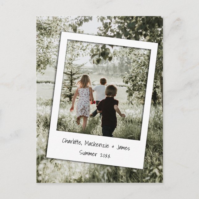 Personalized Photo and Frame Postcard (Front)