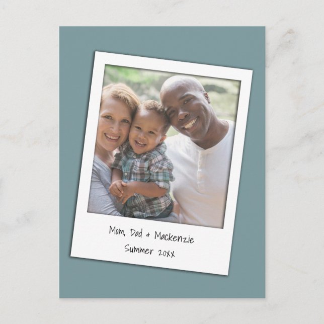 Personalized Photo and Frame Postcard (Front)