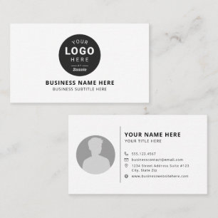 Personalized Photo and Logo Business Card