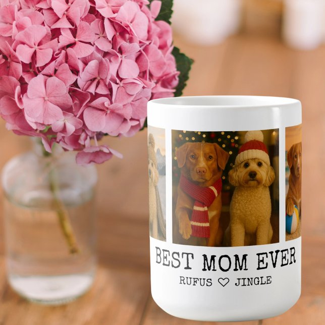 Personalized Photo and Love Heart Best Dog Parent Coffee Mug (Personalized Photo and Love Heart Best Dog Parent Coffee Mug by Ricaso upload own photos add text)
