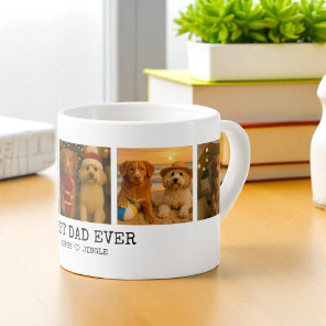 Personalized Photo and Love Heart Best Dog Parent Espresso Cup