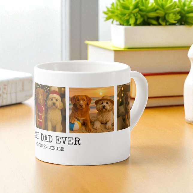 Personalized Photo and Love Heart Best Dog Parent Espresso Cup (Personalized Photo and Love Heart Best Dog Parent Espresso Cup by Ricaso. Add photographs, MYO DIY)