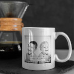 Personalized Photo and message Coffee Mug<br><div class="desc">This stylish photo coffee mug is a gift all fathers will love, for birthdays, fathers day, christmas and more! The text reads, 'Love You Daddy' and the boys names can be easily customized with your own photo and personal message. All font styles, size and color can be changed by clicking...</div>