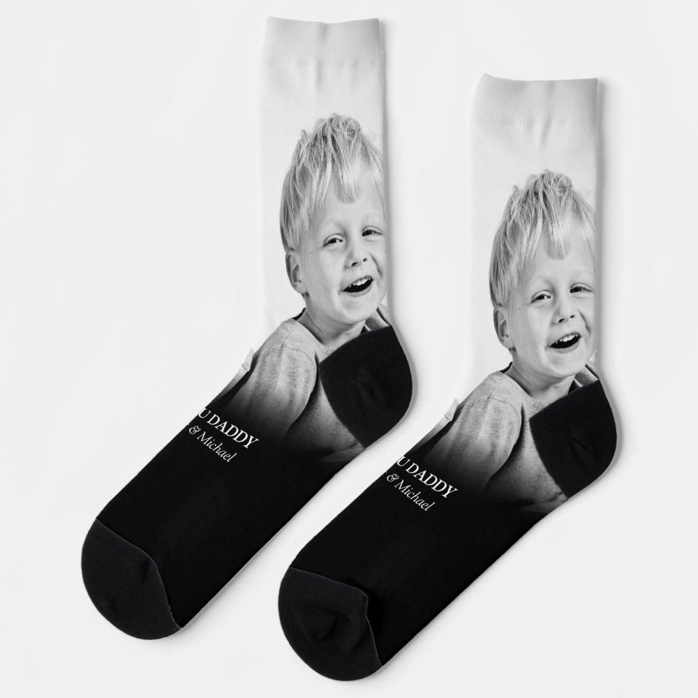 Disover Personalized Photo And Message Socks