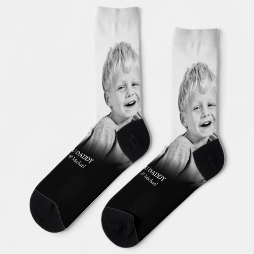 Personalized Photo And Message Socks Zazzle