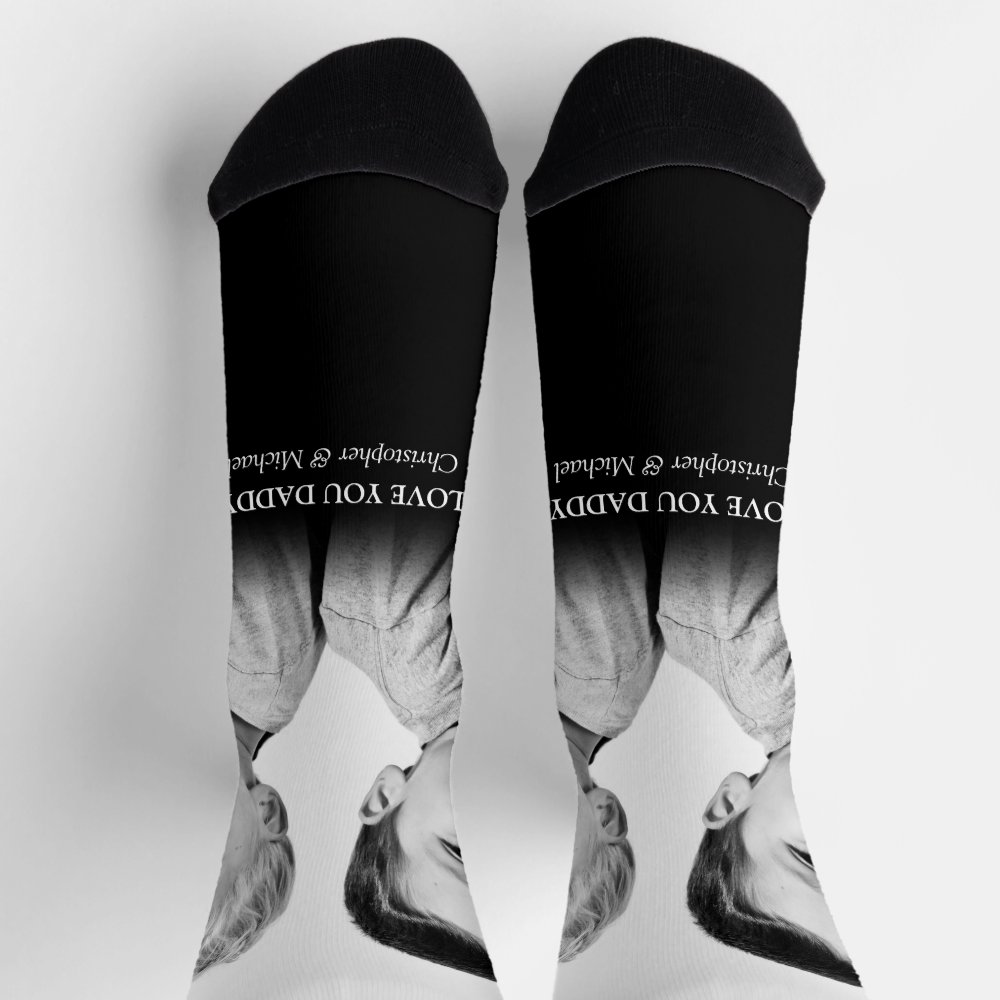 Disover Personalized Photo And Message Socks