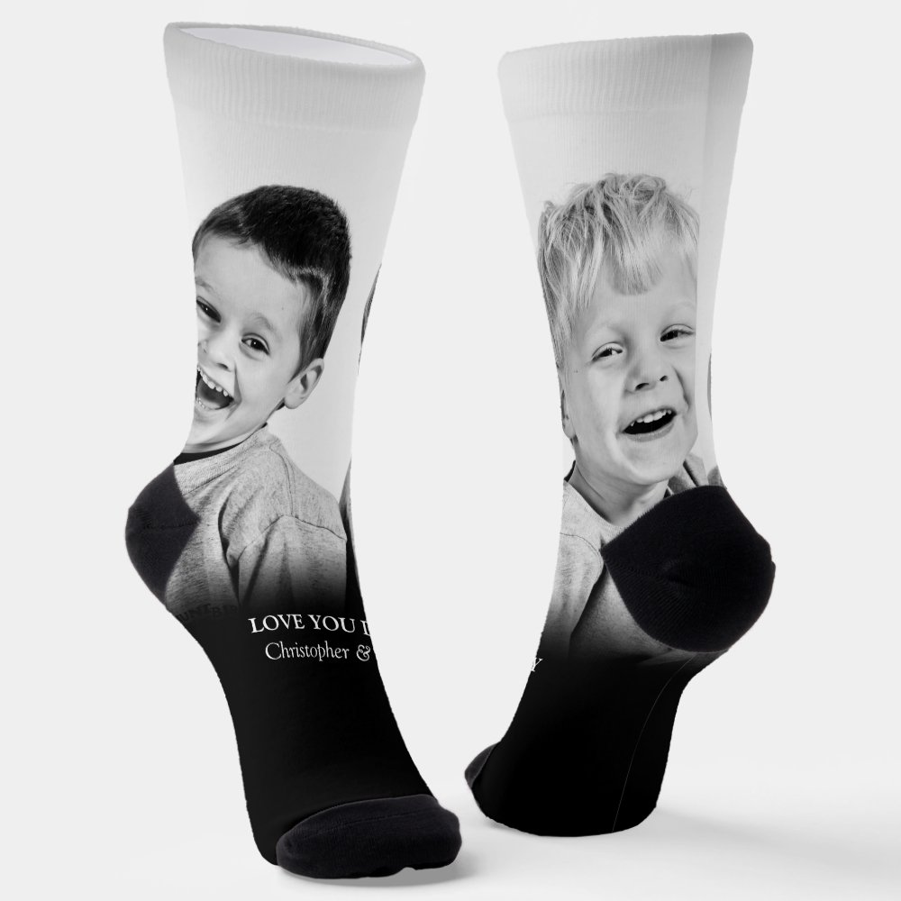 Disover Personalized Photo And Message Socks