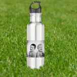 Personalized Photo and message Stainless Steel Water Bottle<br><div class="desc">This water bottle is easily customized with your photos and message,  the option to have 3 photos and 2 personal messages. would make a great gift for all occasions.</div>