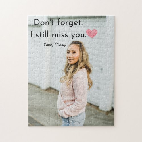 Personalized Photo And Mystery Quote Puzzle