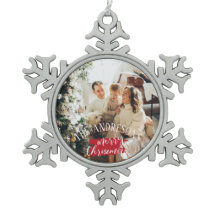 Personalized photo and name christmas