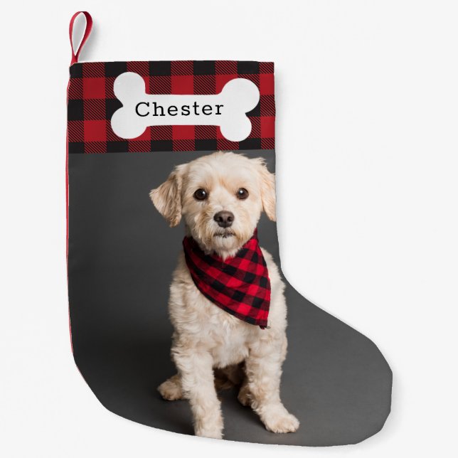 Personalized Photo and Name Christmas Stocking (Front)