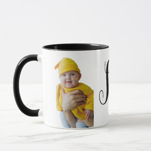 Personalized Photo and Name Coffee Mug (Left)