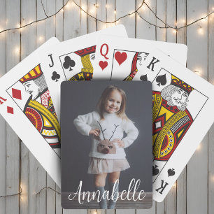 Personalized Photo and Name Custom Poker Cards