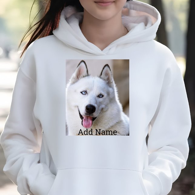 Personalized Photo and Name Customized Men's Funny Hoodie (Creator Uploaded)