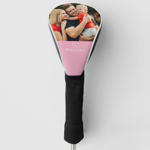 Personalized Photo And Name Golf Clubs Pink Golf Head Cover