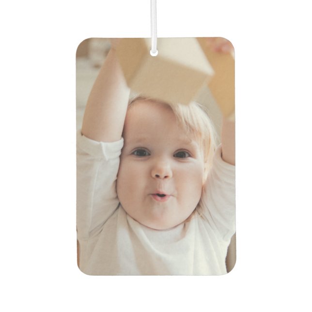 personalized photo and name Happy father's day Air Freshener (Front)