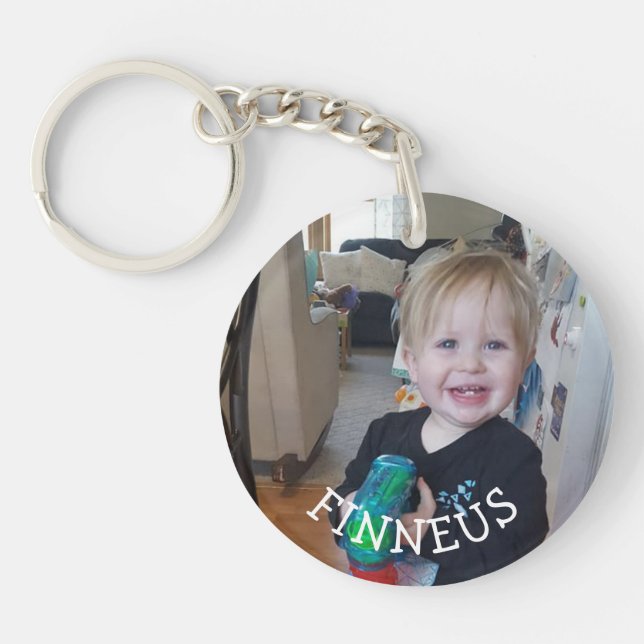 Personalized Photo and Name Keychain (Front)